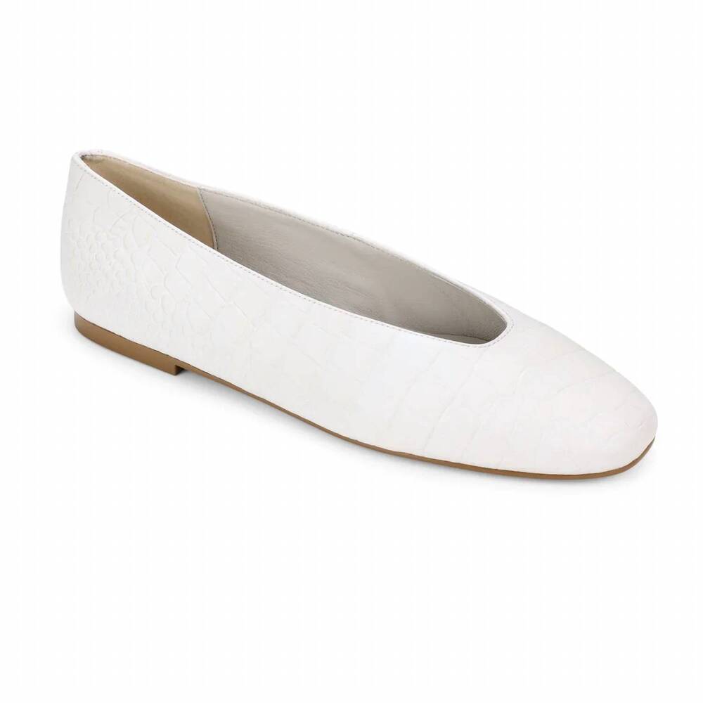 NEW YOSI SAMRA women's emerson round toe flats in bone